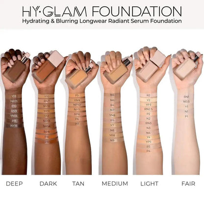 NATASHA DENONA Hy-Glam Foundation Hydrating & Blurring Luminous Longwear Serum Foundation    