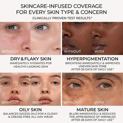 NATASHA DENONA Hy-Glam Foundation Hydrating & Blurring Luminous Longwear Serum Foundation    