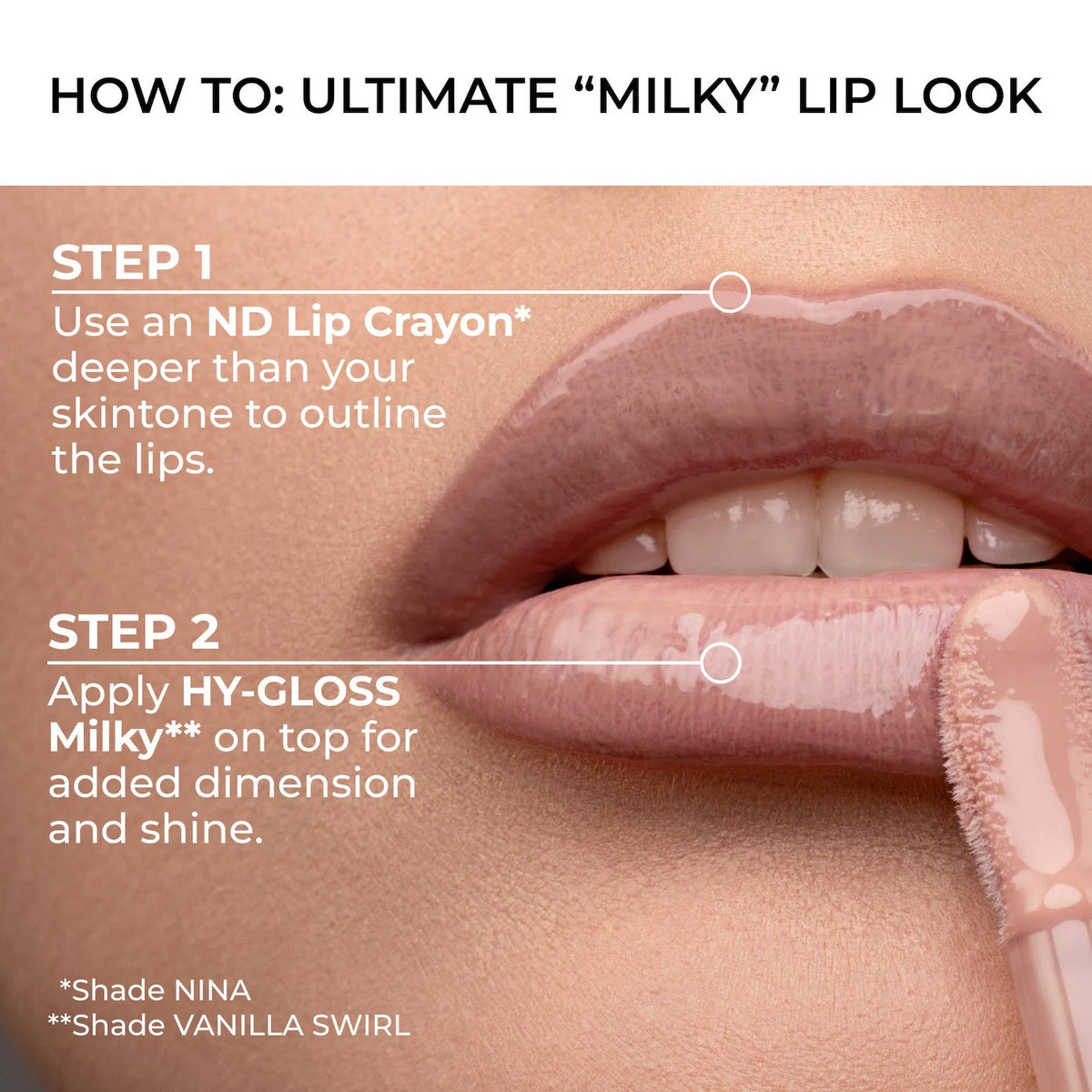 NATASHA DENONA HY-GLOSS Milky Tinted Lip Gloss Balm    