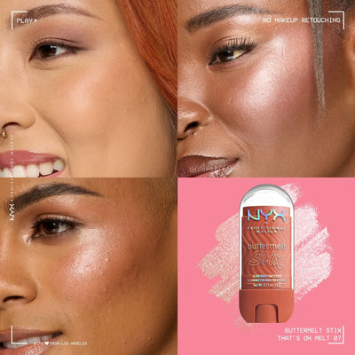 NYX Professional Makeup Buttermelt Stix, Glow Boosting Stix, up to 8 HR wear 5g    
