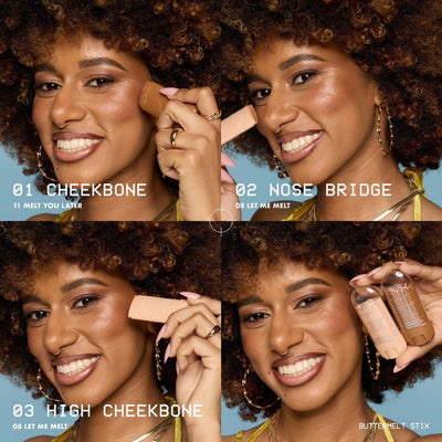 NYX Professional Makeup Buttermelt Stix, Glow Boosting Stix, up to 8 HR wear 5g    