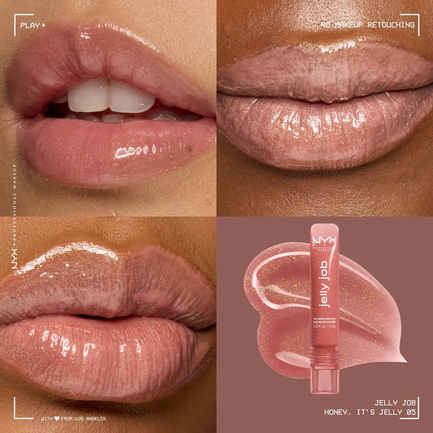 NYX Professional Makeup - Jelly Job Lip Gloss Honey It's Jelly    