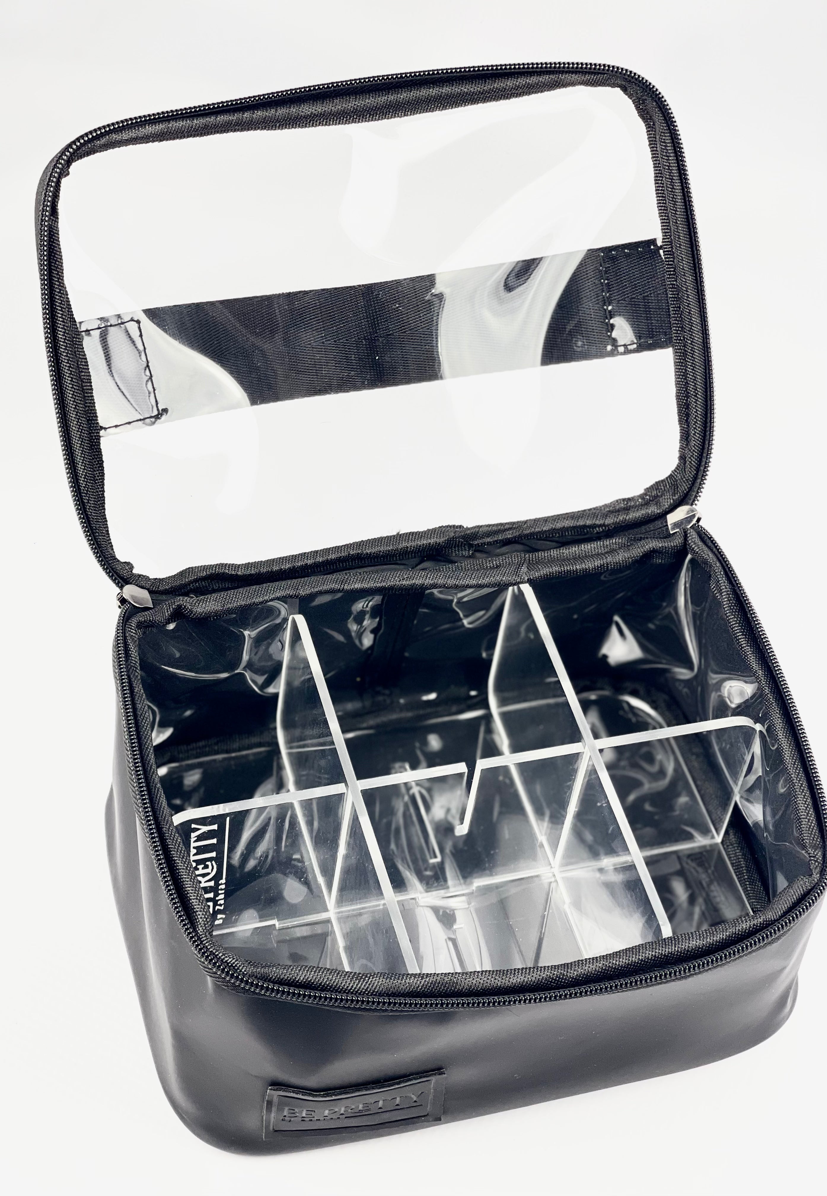 Noir Satin Pouch + Noir Satin Pouch Petite    