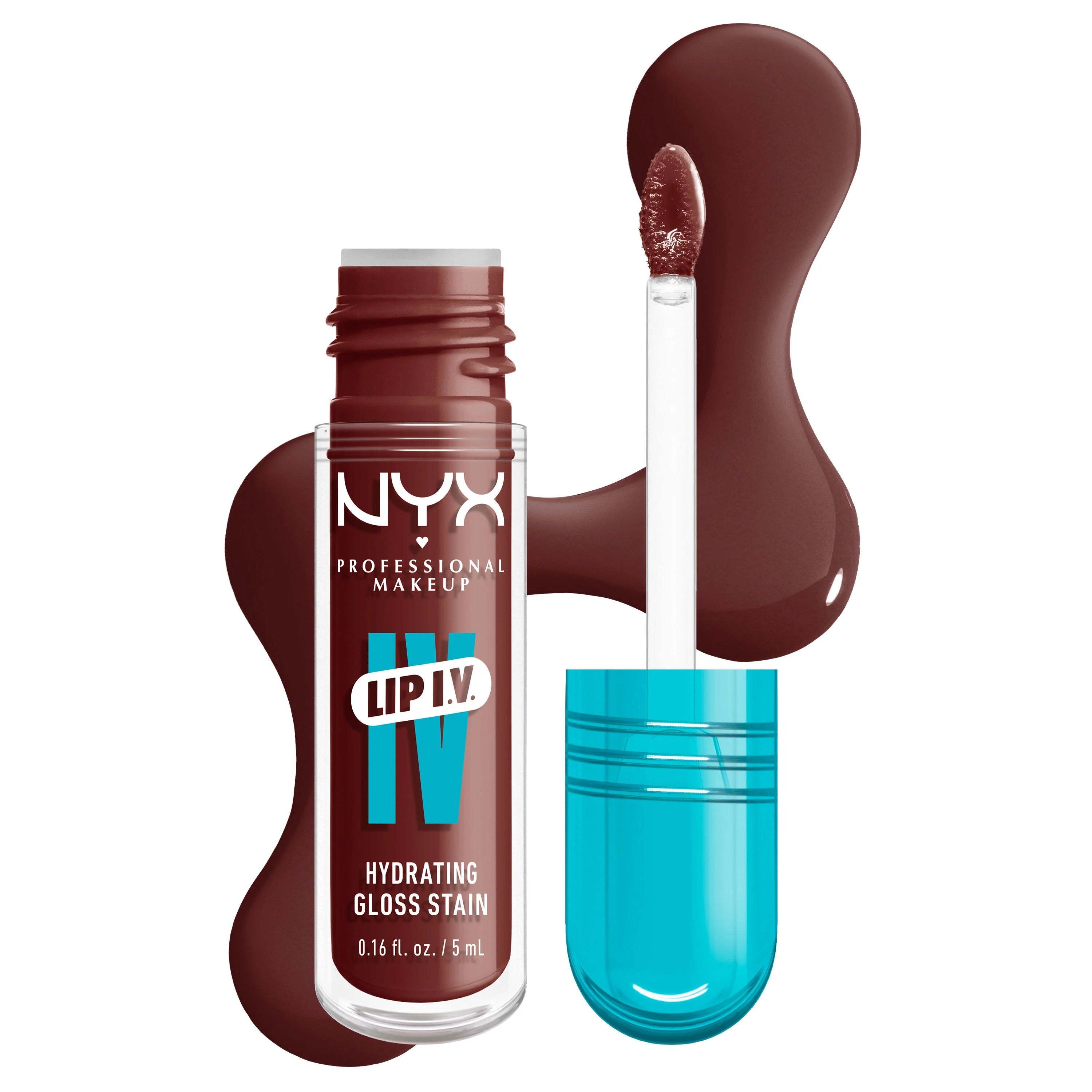Nyx Professional Makeup Lip I.V. Hydrating Lip Gloss Stain   MOCHA ME WET 
