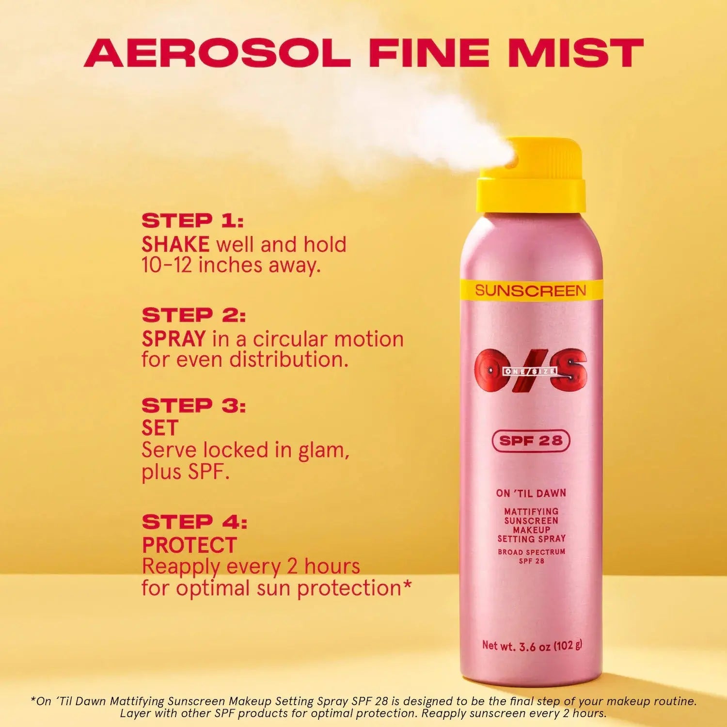 ONE/SIZE by Patrick Starrr On'Til Dawn Makeup Setting Spray with SPF 28    