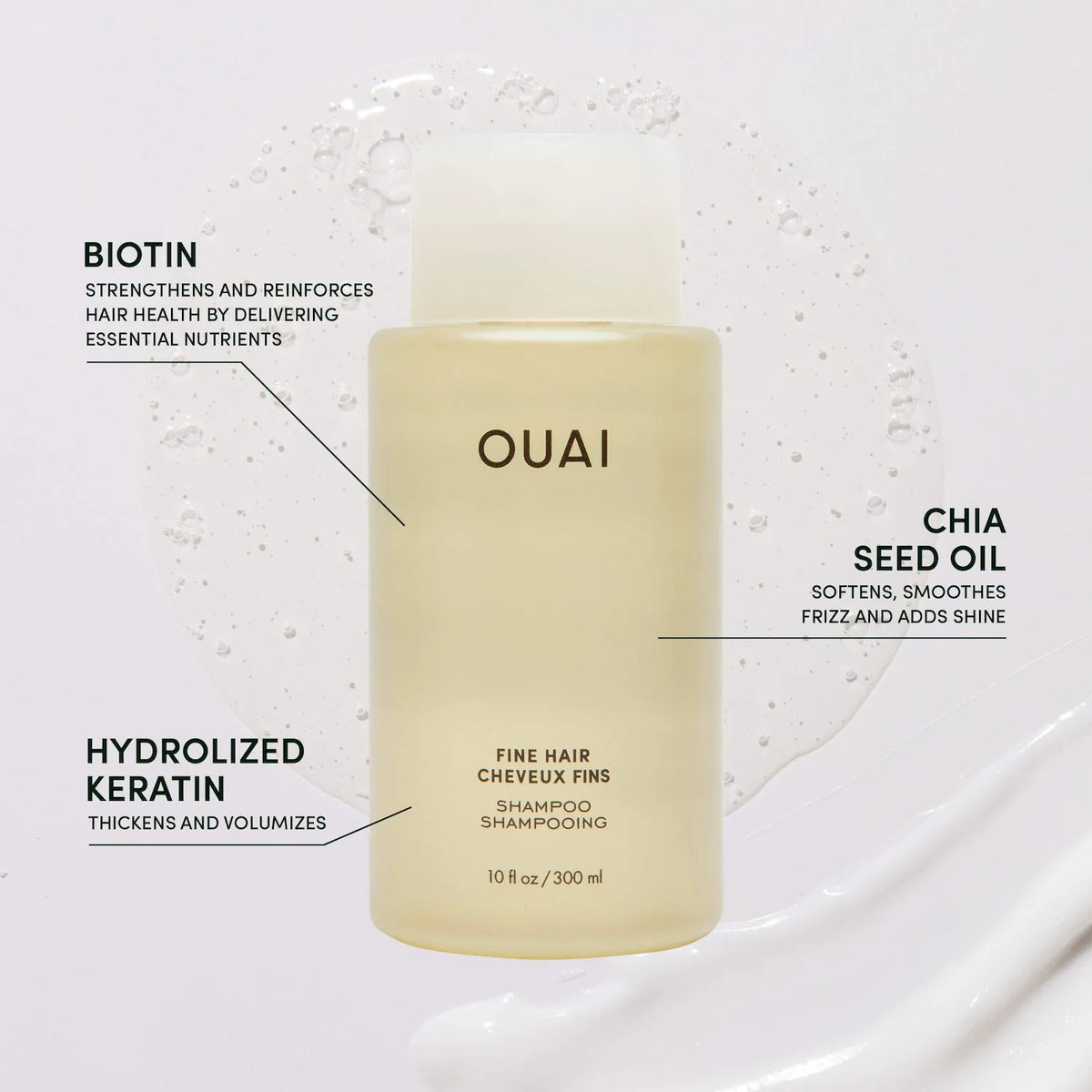 OUAI  Fine Hair Shampoo 300ml    