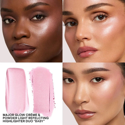 PATRICK TA Major Glow Creme & Powder Light Reflecting Translucent Highlighter Duo    
