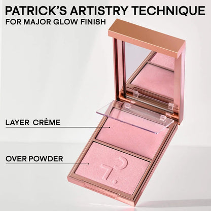 PATRICK TA Major Glow Creme & Powder Light Reflecting Translucent Highlighter Duo    