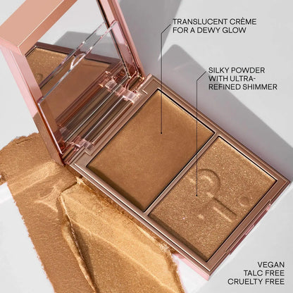 PATRICK TA Major Glow Creme & Powder Light Reflecting Translucent Highlighter Duo    