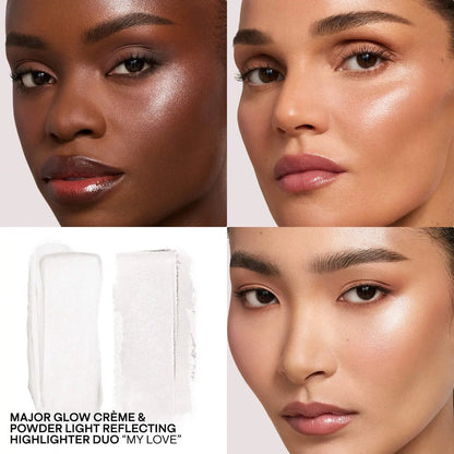 PATRICK TA Major Glow Creme & Powder Light Reflecting Translucent Highlighter Duo    