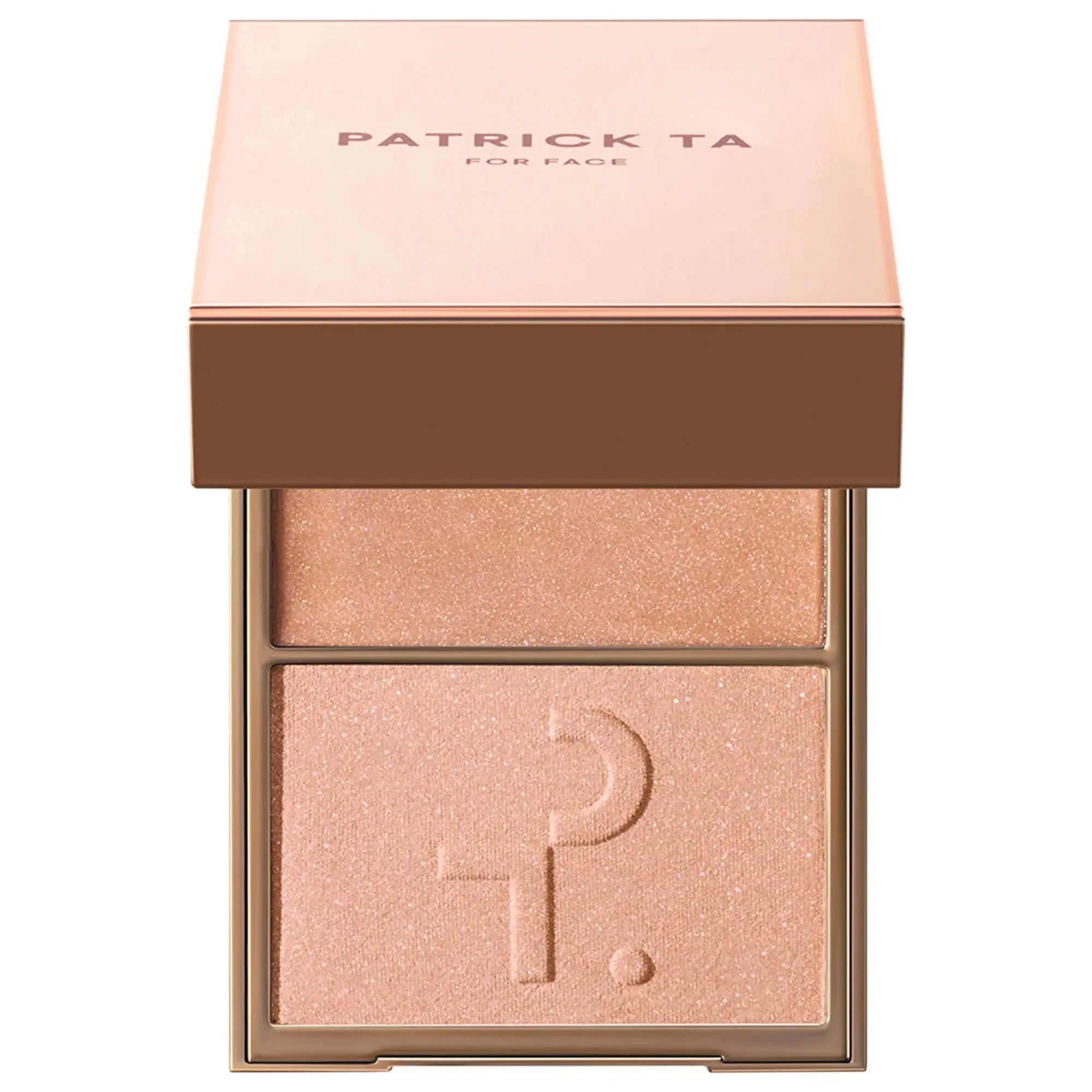 PATRICK TA Major Glow Creme & Powder Light Reflecting Translucent Highlighter Duo   Daddy - rose gold shimmer 