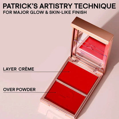 PATRICK TA  Major Headlines Double-Take Crème & Powder Blush Duo    