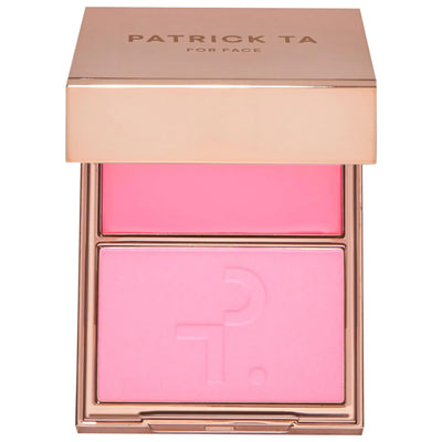 PATRICK TA  Major Headlines Double-Take Crème & Powder Blush Duo   Just Enough - soft blue pink 