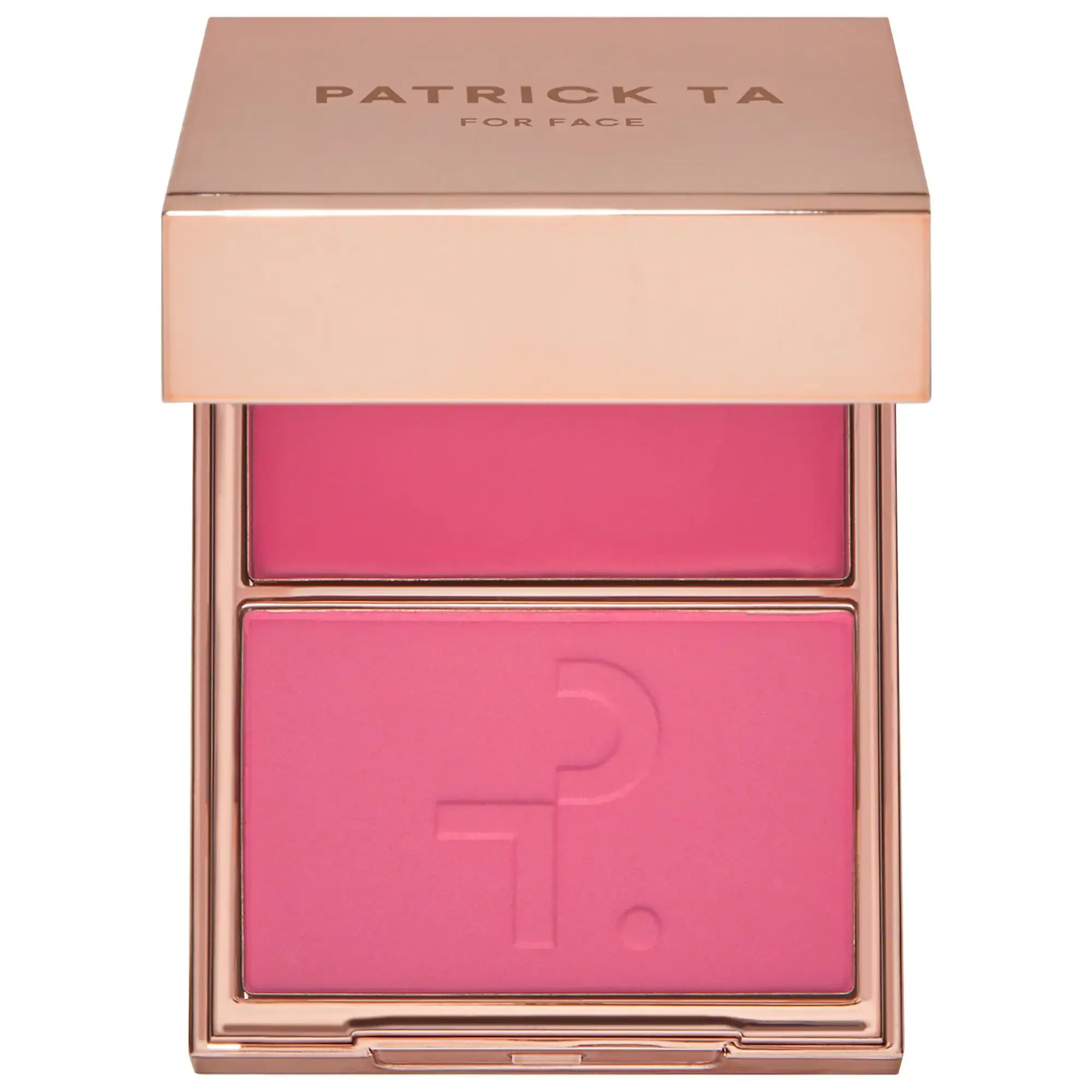PATRICK TA  Major Headlines Double-Take Crème & Powder Blush Duo   She's a Doll - bright neutral pink 
