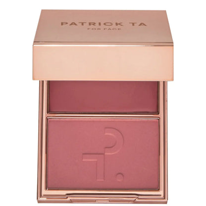 PATRICK TA  Major Headlines Double-Take Crème & Powder Blush Duo   Oh She's Different - deep plum 