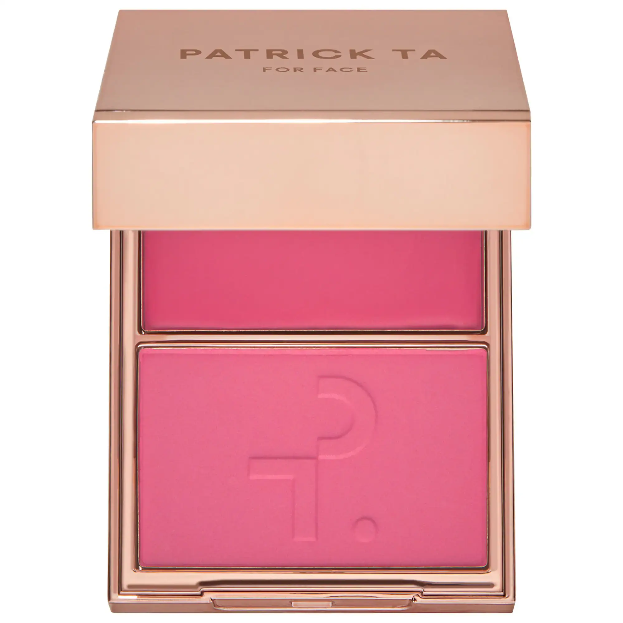 PATRICK TA  Major Headlines Double-Take Crème & Powder Blush Duo   She's a Doll - bright neutral pink 
