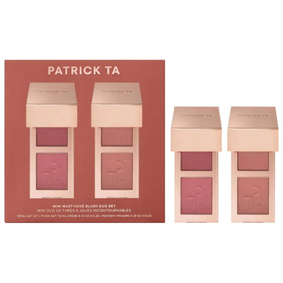 PATRICK TA  Mini Must-Have Major Headlines Double-Take Crème & Powder Blush Duo Set    