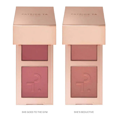 PATRICK TA  Mini Must-Have Major Headlines Double-Take Crème & Powder Blush Duo Set    