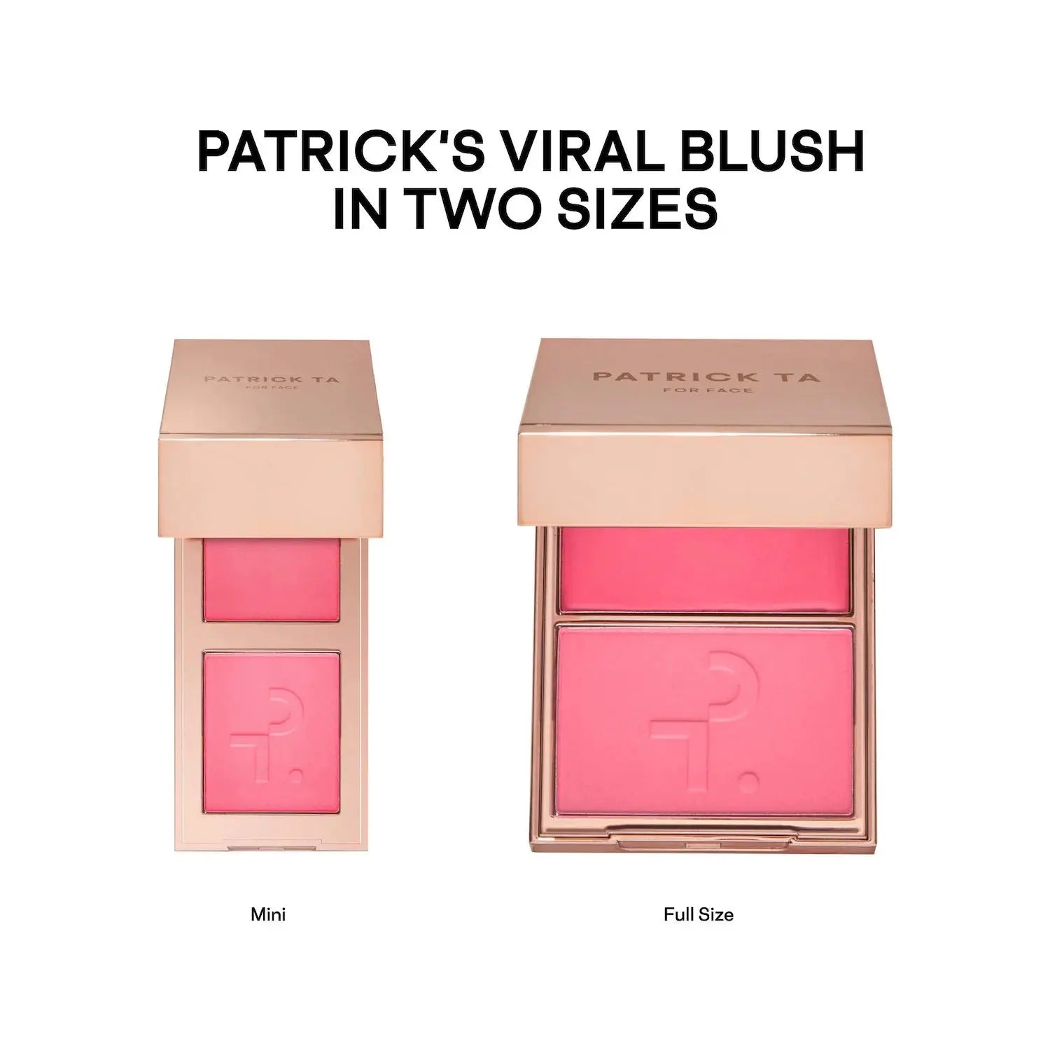 PATRICK TA  Mini Must-Have Major Headlines Double-Take Crème & Powder Blush Duo Set    