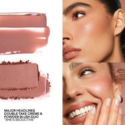 PATRICK TA  Mini Must-Have Major Headlines Double-Take Crème & Powder Blush Duo Set    