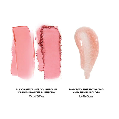 PATRICK TA - Patrick's Glow and Gloss Set: Major Headlines Blush Duo and Lip Gloss Makeup Gift Set    