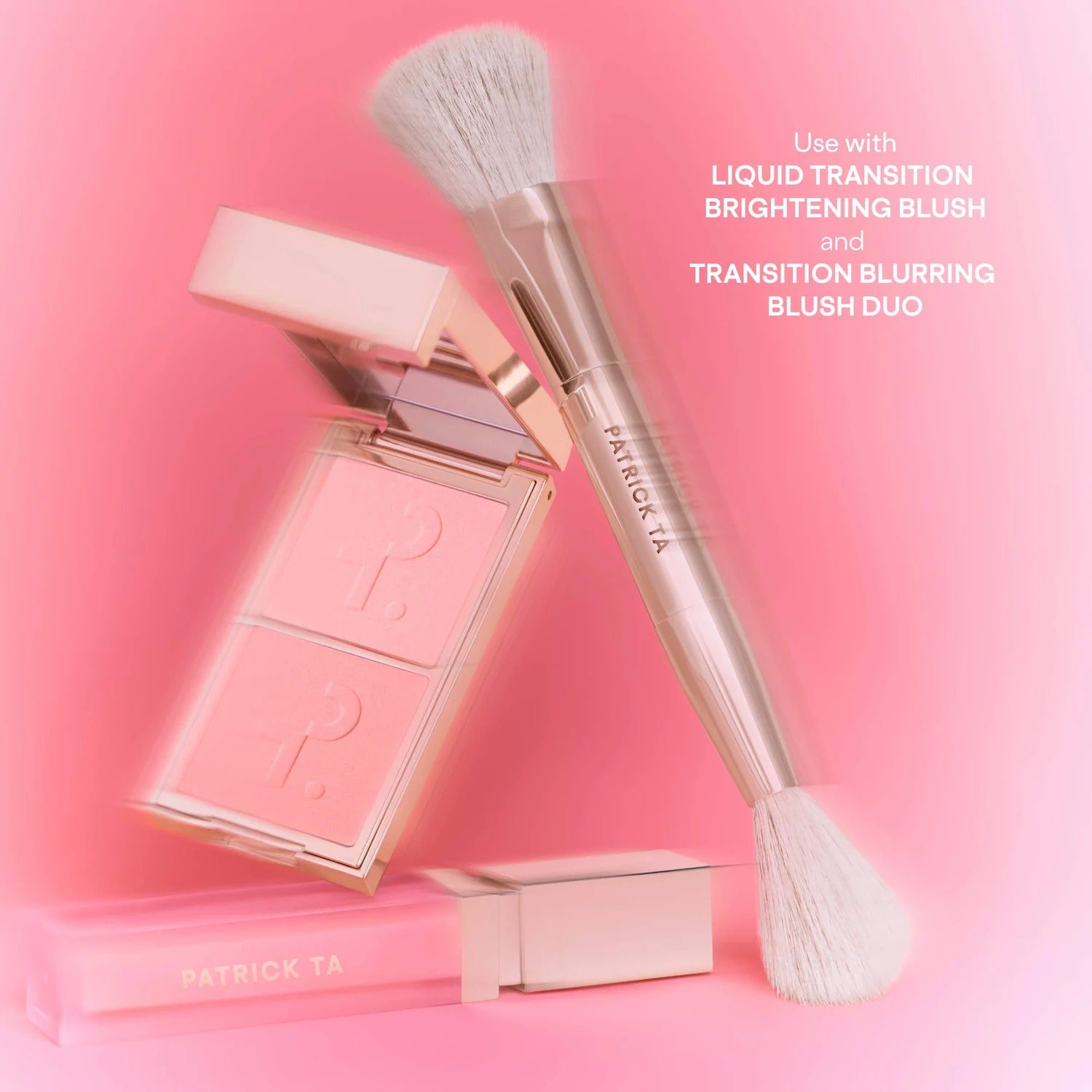 PATRICK TA  Dual Ended Transition Blush Brush    