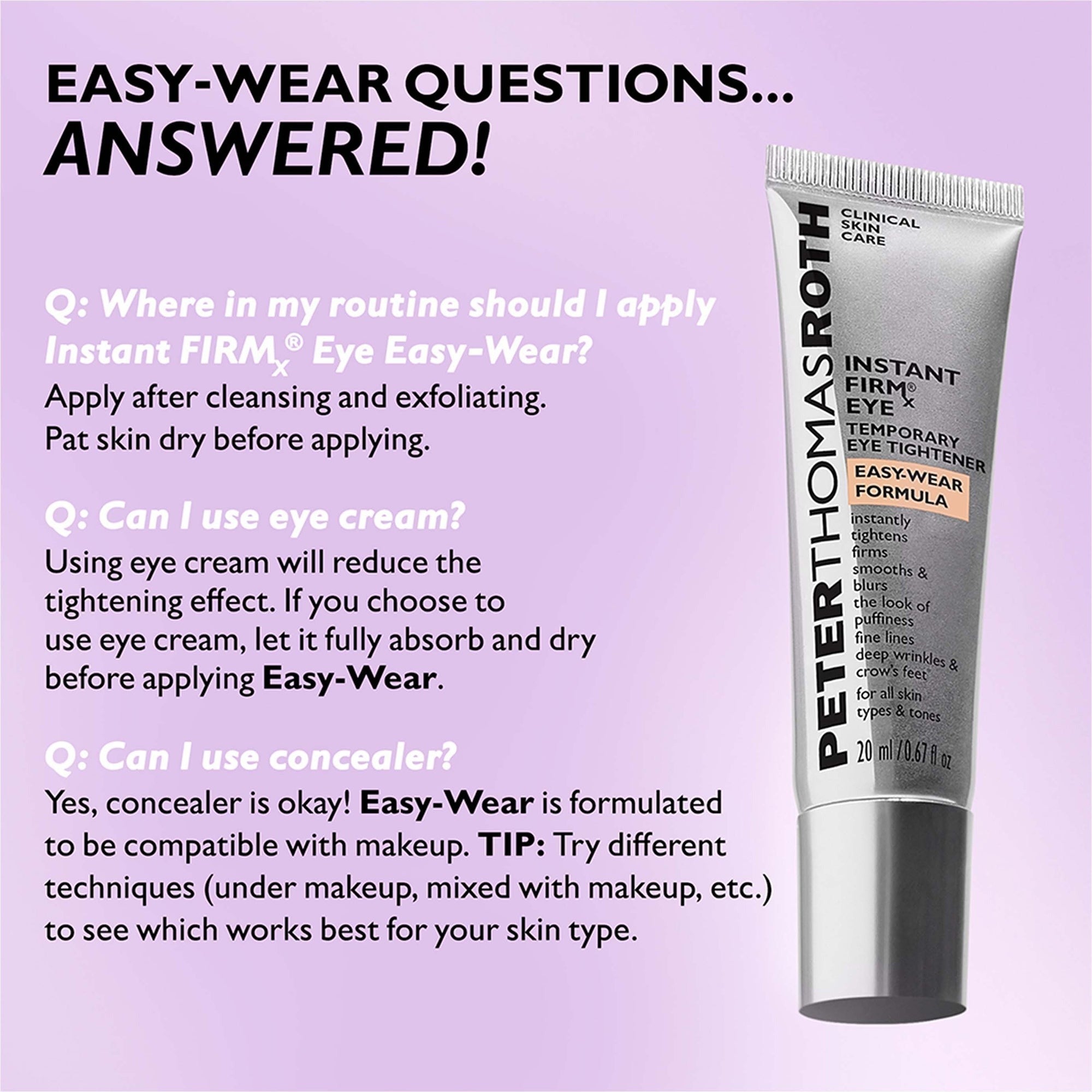 Peter Thomas Roth Instant FIRMx Temporary Eye Tightener Easy-Wear Formula 20ml    