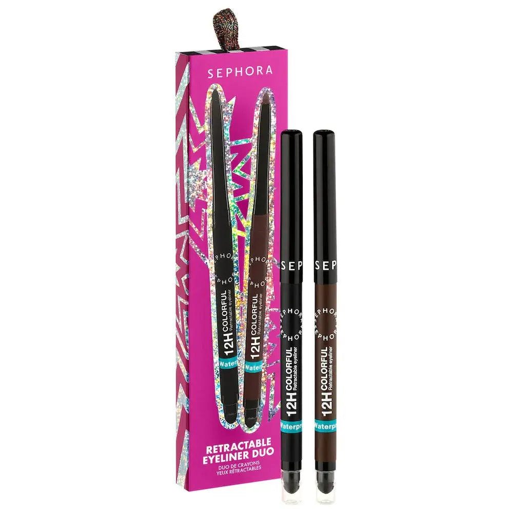 SEPHORA COLLECTION  12H Colorful Waterproof Retractable Eyeliner Duo Set    