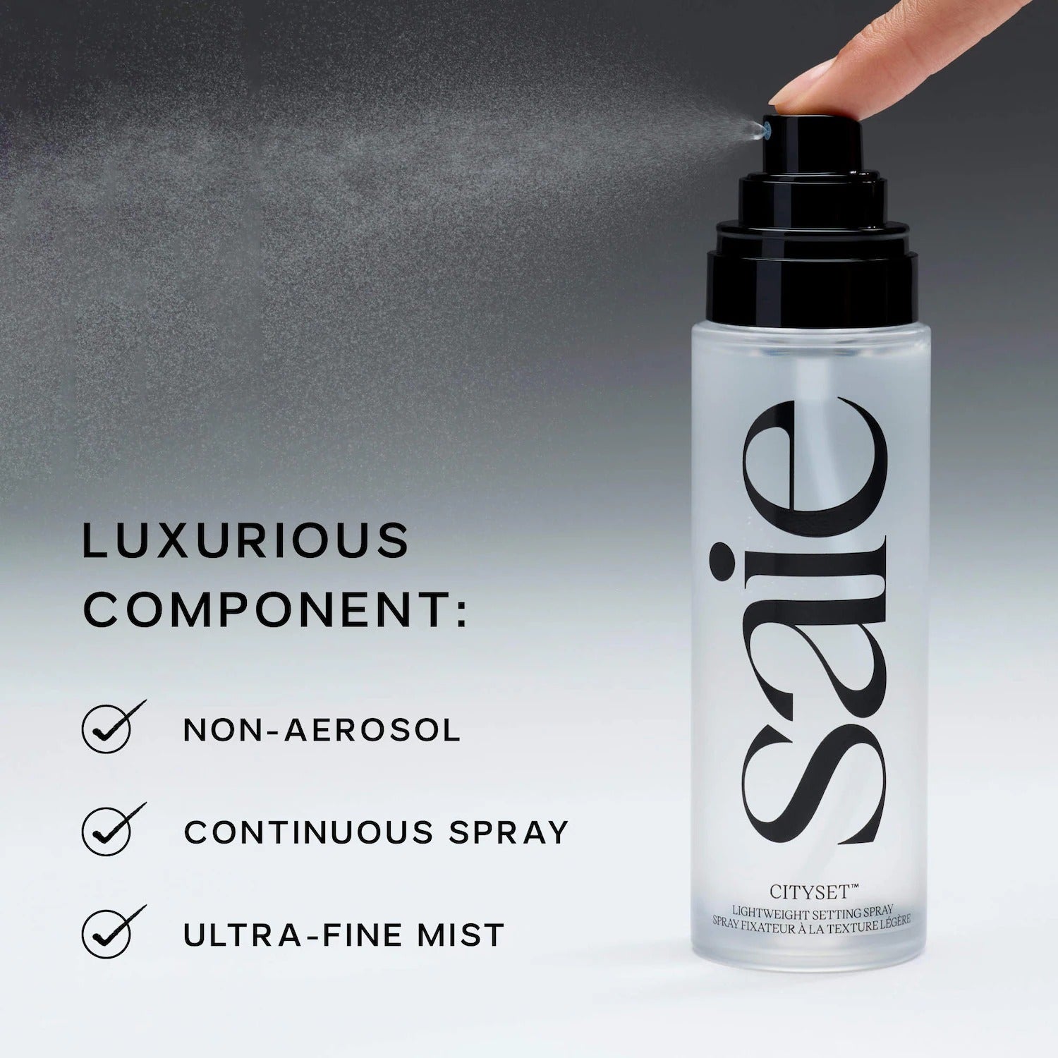 Saie  CitySet Ultra-Fine Mist Setting Spray with 16 Hour Wear    