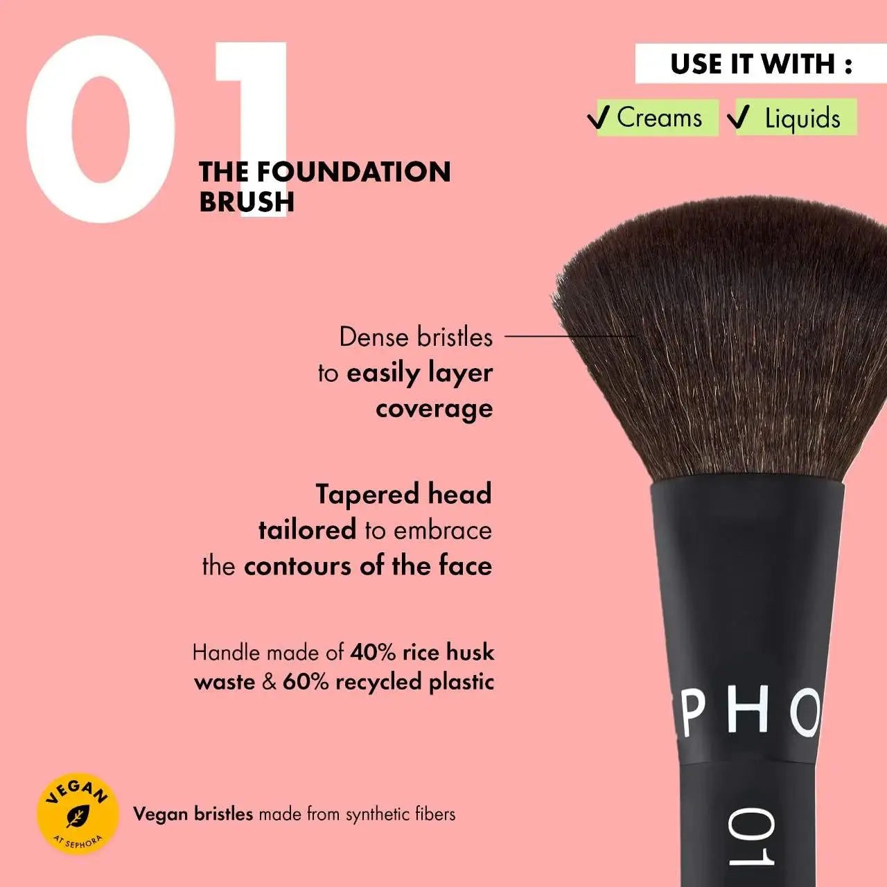Sephora Collection 01 Foundation Brush 01    