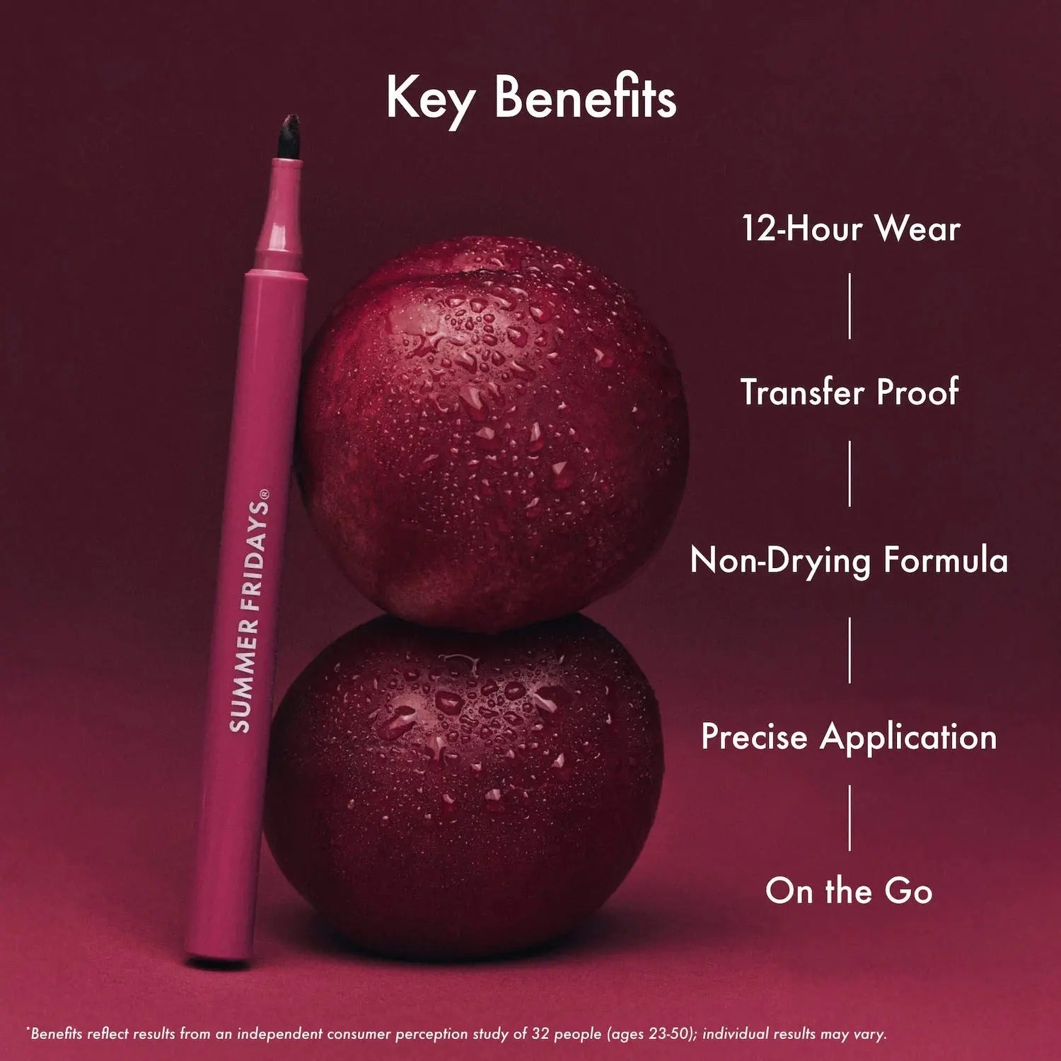 Summer Fridays Flushed Lip Stain 12HR Long-Lasting Lip Tint    
