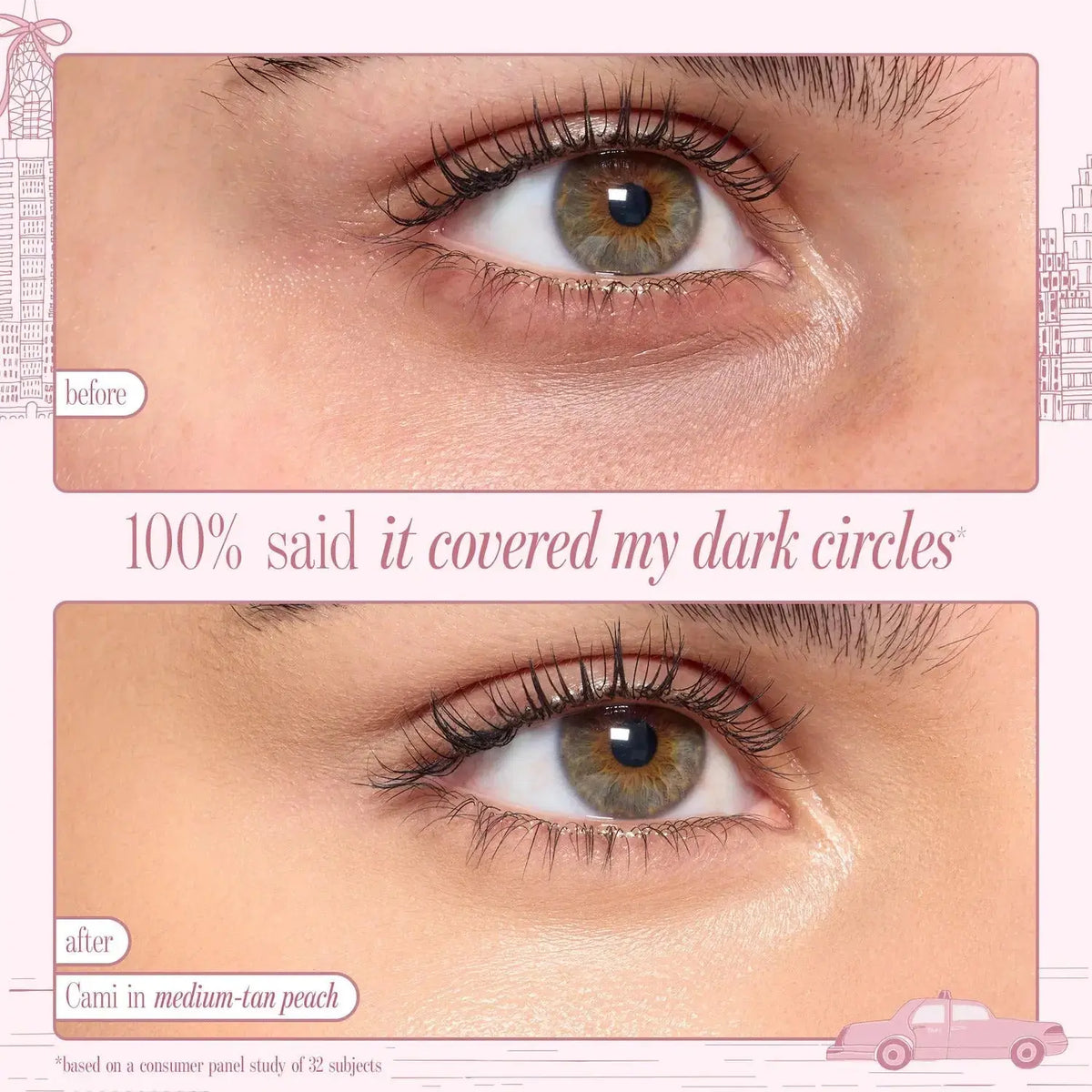 Tarte  face card never declines cc full coverage undereye corrector & brush set    