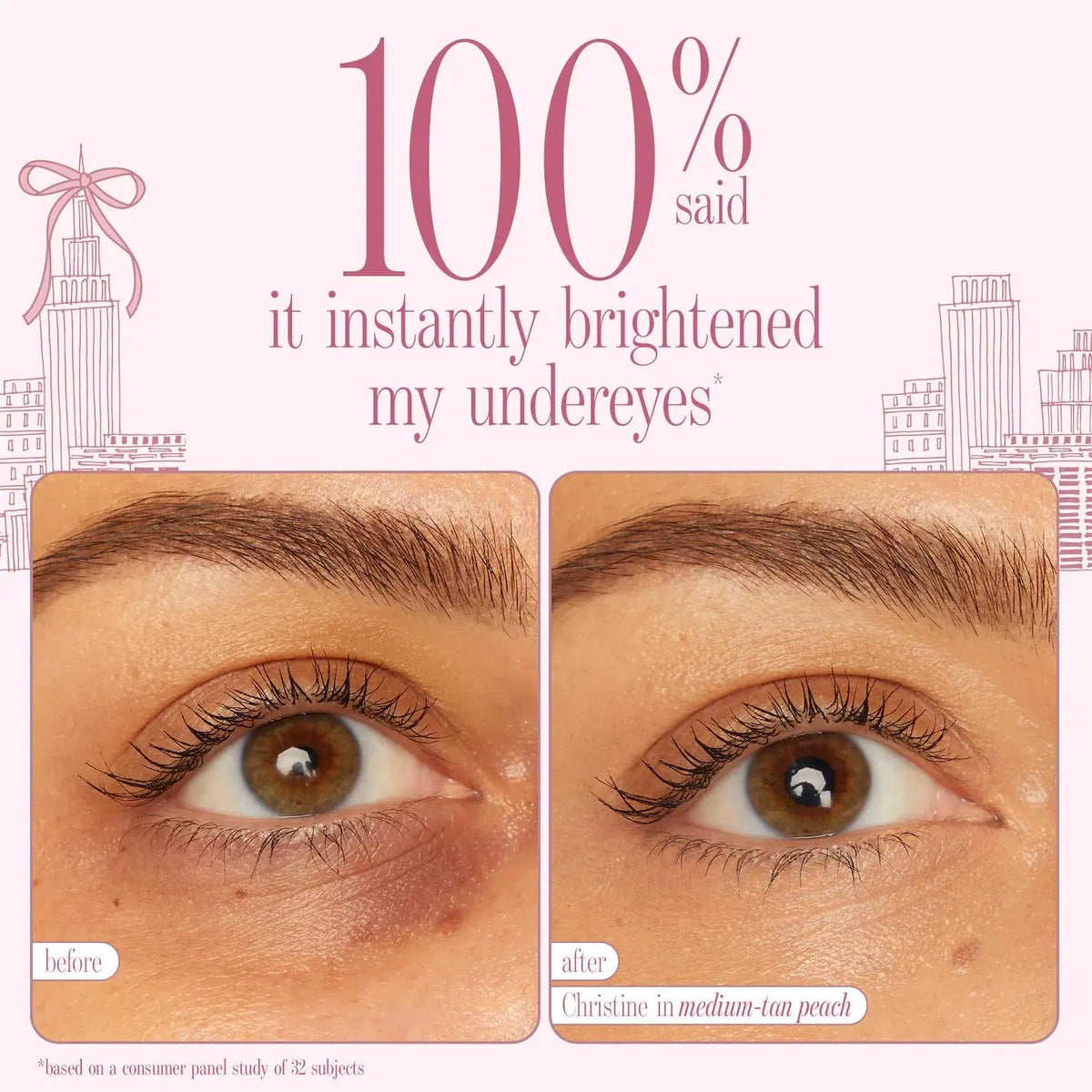 Tarte  face card never declines cc full coverage undereye corrector & brush set    