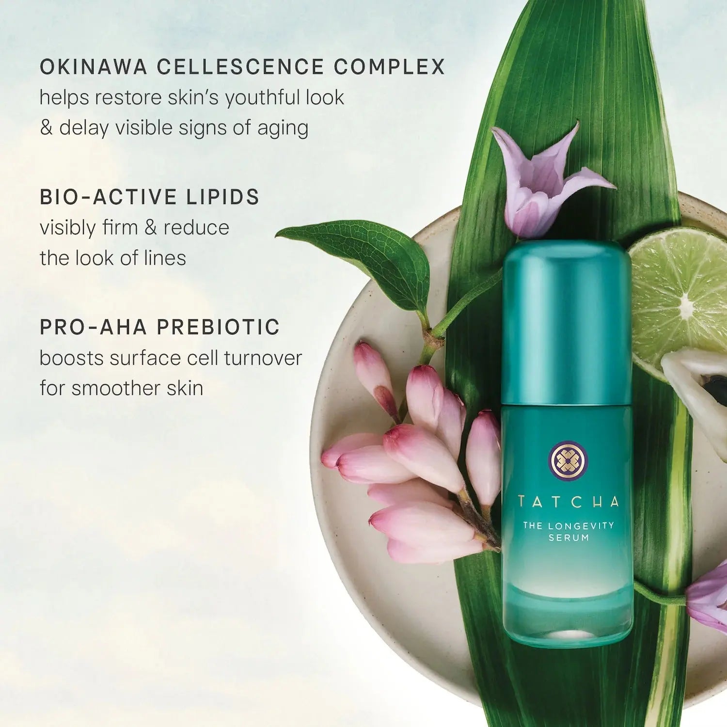 Tatcha The Longevity Skin Strength + Resilience Serum for Visible Firming and Smoothing    