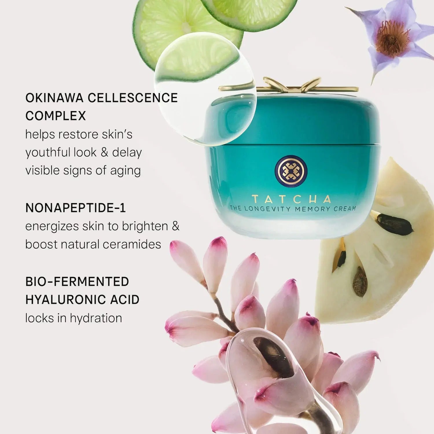 Tatcha The Longevity Youth Restoring Cream for Elasticity & Brightness    