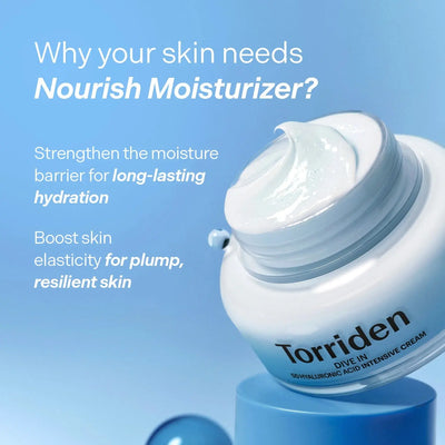 Torriden DIVE IN 5D Hyaluronic Acid Intensive Cream for dry Skin & Moisture Barrier Support    