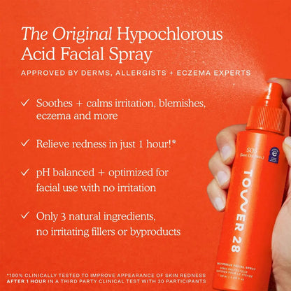Tower 28 Beauty  SOS Daily Rescue Facial Spray with Hypochlorous Acid 100ml    