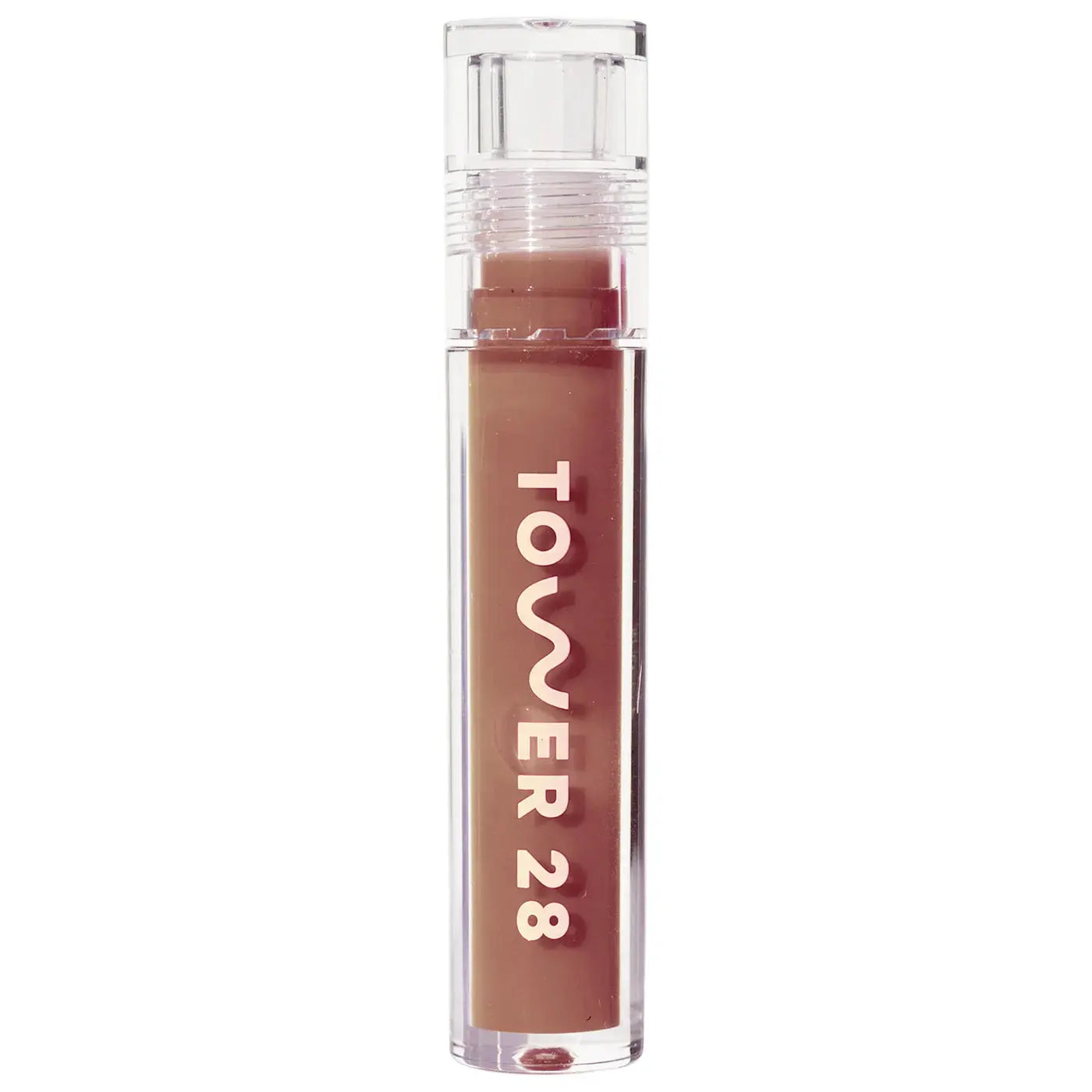 Tower 28 Beauty ShineOn Lip Jelly Hydrating Non-Sticky Lip Oil   Almond -milky chocolate 