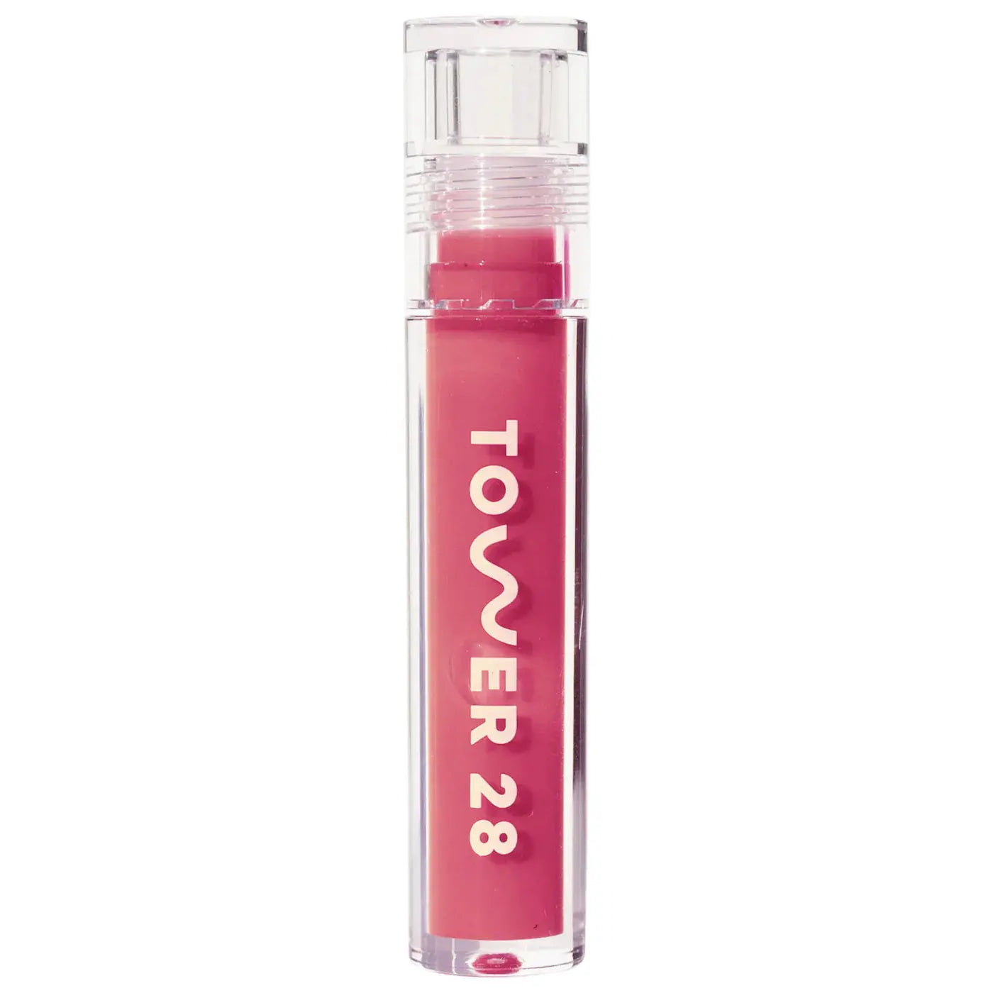 Tower 28 Beauty ShineOn Lip Jelly Hydrating Non-Sticky Lip Oil   Coconut - milky rosy pink 