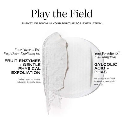 YSE Beauty Your Favorite Ex Refillable Exfoliating Pads with Glycolic Acid & Ectoin 45 pads/pack    