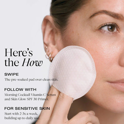 YSE Beauty Your Favorite Ex Refillable Exfoliating Pads with Glycolic Acid & Ectoin 45 pads/pack    