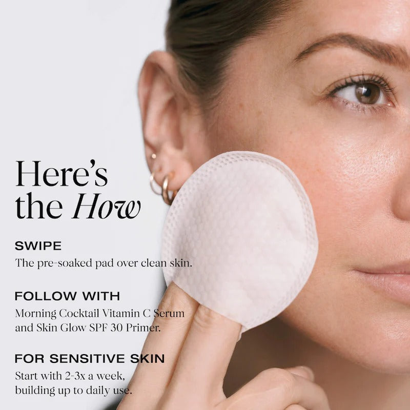 YSE Beauty Your Favorite Ex Refillable Exfoliating Pads with Glycolic Acid & Ectoin 45 pads/pack    
