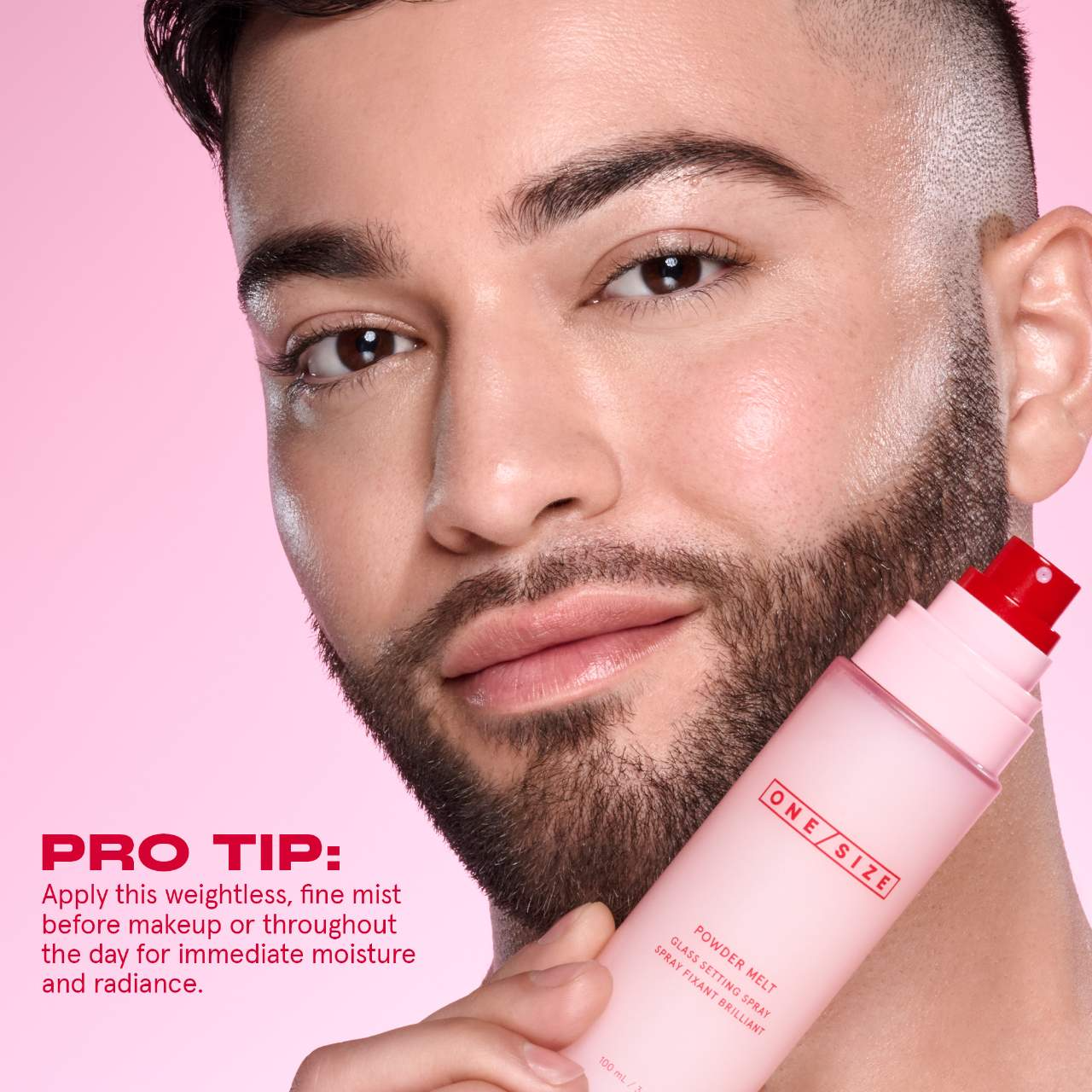 ONE/SIZE by Patrick Starrr  Powder Melt Glass Setting Spray 100ml