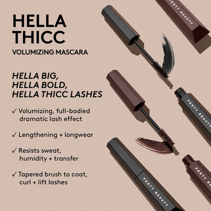Fenty Beauty Hella Thicc Volumising Mascara- Let'z Be Blunt 10ml