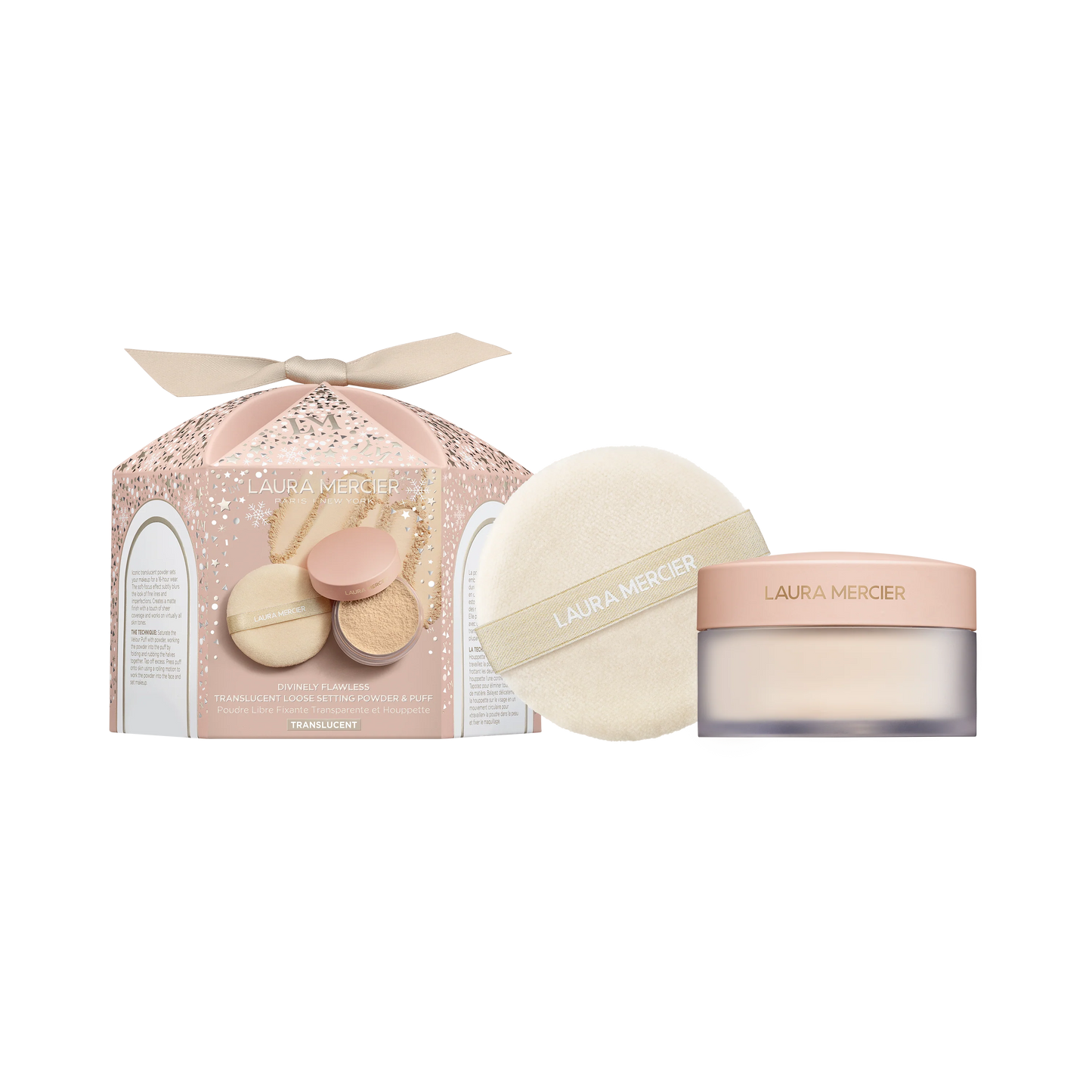 laura Mercier Divinely Flawless Translucent Loose Setting Powder & Puff